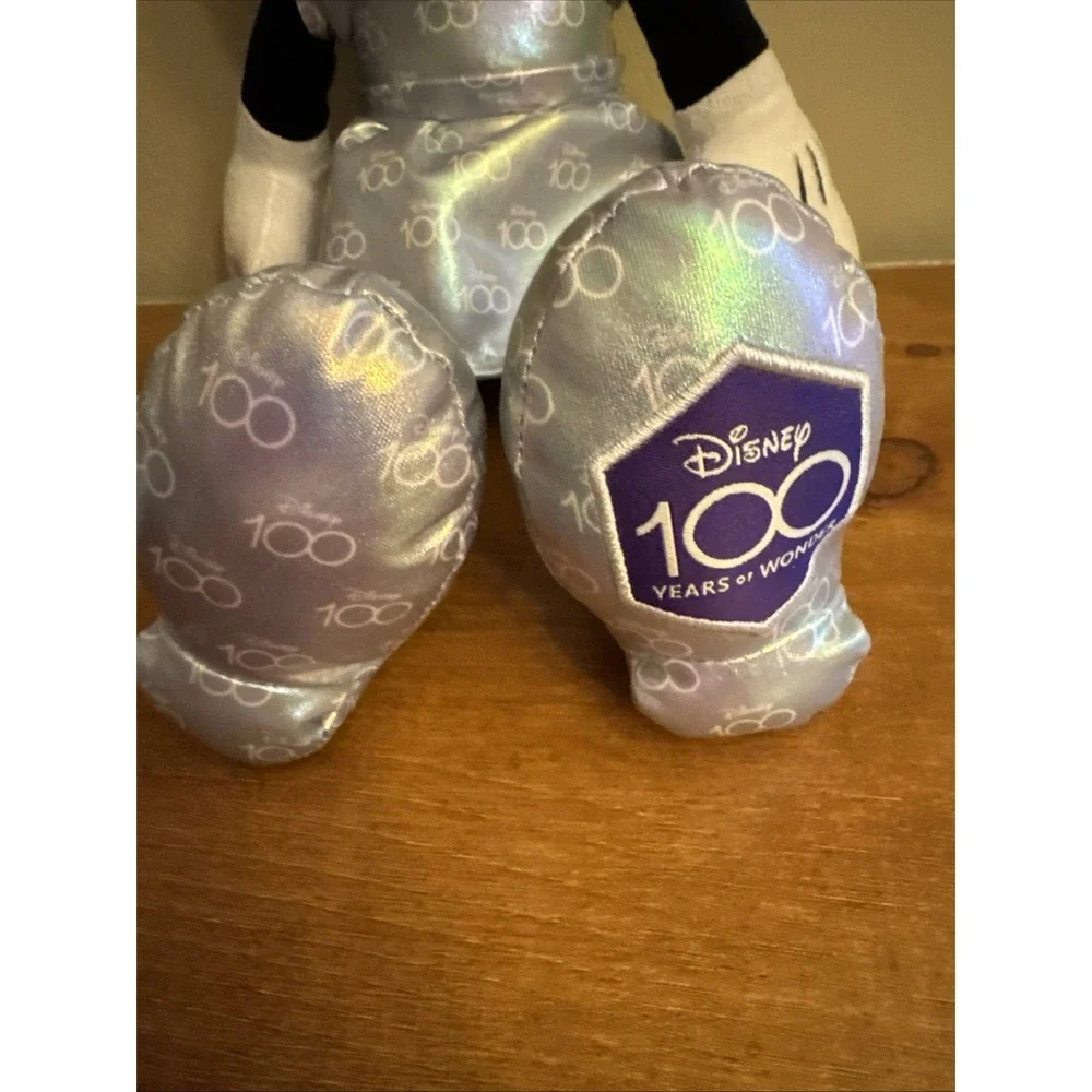 DISNEY 100 YEARS OF WONDER MINNIE & MICKEY MOUSE PLUSH Holographic 17